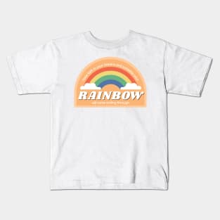 Your rainbow will come smiling through - yellow Kids T-Shirt